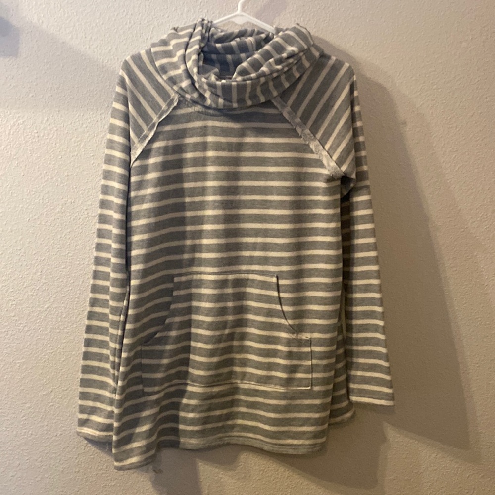 My Beloved striped cowl neck sweatshirt size small
